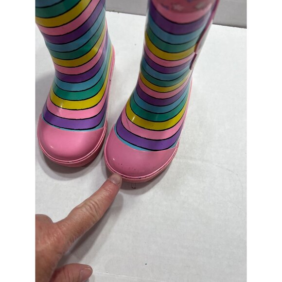 Western Chef Disney Minnie Mouse rain boots girls kids boots size 7/8 - Picture 7 of 10